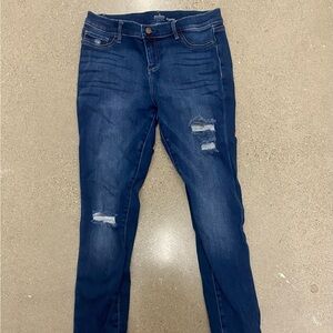 NY & Co Jeans Size 12 Distressed